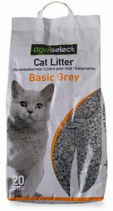 Basic Grey - kattenbakvulling - 20 L