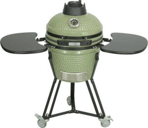 Kamado 18" olijf groen inclusief Heat deflector