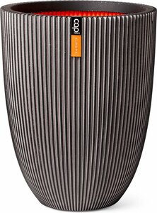 Vaas elegant laag Groove NL 46x58 antraciet